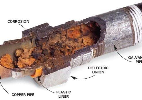 All-Pro Plumbing technician working in crawl space installing new pipes during a home repipe project in Kokomo, Indiana