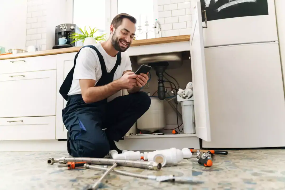 Diagram of residential plumbing system showing cold water, hot water, vent, and waste pipes for maintenance, repair, and installation by All-Pro Plumbing Kokomo IN