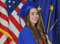 Our daughter graduating from Kokomo High School